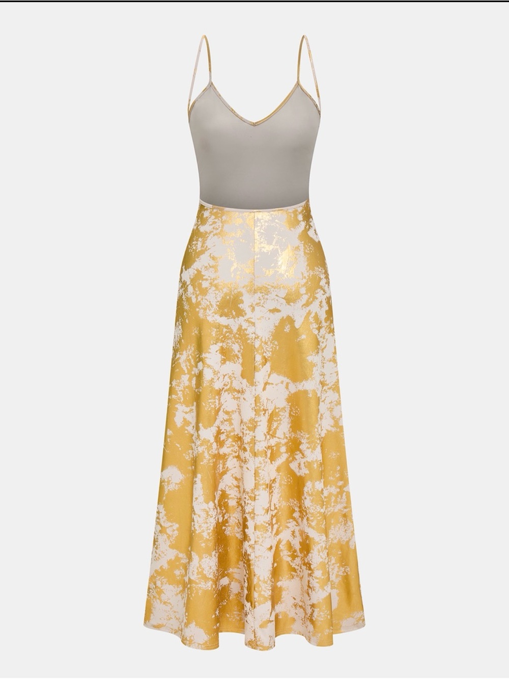 Commense Gold and White Slip Maxi Dress - Picture 5 of 7
